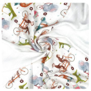 Bambusové ubrousky BMB 30 x 30 cm Digi Zoo on the Road Mix 9 ks Xkko