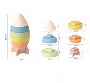 Stohovací raketa tvary Ziro