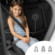 Ochrana na sedadlo vozidla s protiskluzovým silikonem, černá Sipo