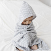 Mušelínová osuška Blenker s kapucí 100x70 cm KipKep