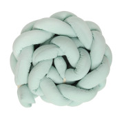 Mušelínový mantinel cop 200 cm Babymatex – chránič do postýlky Mint