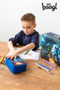 Školní penál třípatrový Roboti Baagl