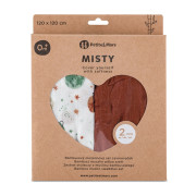 Přikrývka bambusová mušelínová 2 ks 120 x 120 cm Misty Petite&Mars