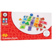 Didaktická deska Čísla, barvy, tvary Bigjigs Toys