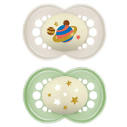 Šidítko Ortodonické Original Night Mam Šedá+Zelená