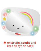 Zrcadlo zpětné do auta se světly a zvuky Silver Lining Cloud Skip Hop