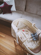 Stojan na Mojžíšův košík pro miminko Smart Natural bez laku Ahojbaby