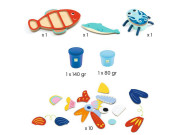 Sada s modelínou - Mořská zvířátka Djeco