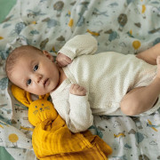 Přikrývka bambusová mušelínová 2 ks 120 x 120 cm Misty Petite&Mars