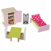 Dřevěný nábytek pro panenky - Pokoj