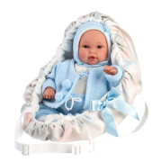 New Born chlapeček 63641 Llorens - realistické miminko se zvuky 36 cm