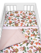 3-dílná sada Mantinel s povlečením Baby Friends bílé/béžové 135x100 cm Baby Nellys