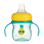 Tréninkový hrneček se silikonovým pítkem a úchyty So Cool 150 ml Canpol babies