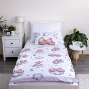 Povlečení do postýlky Medvídek Ribbon 100 x 135, 40 x 60 cm Jerry Fabrics