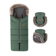 Set zimní fusak Arctic 4v1 + rukavice na kočárek Furry Petite & Mars