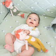 2-dílný bavlněný set do postýlky 0 m+ bonjourbébé