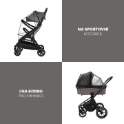 Moskytiéra na kočárek univerzální exclusive Black Zopa