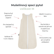 Letní a jarní lehký mušelínový spací pytel Sleepee Nature