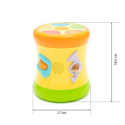 Oboustranný dynamický bubínek žlutý Baby Mix