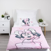 Povlečení do postýlky Minnie Blush Pink 100 x 135, 40 x 60 cm Jerry Fabrics
