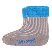 Ponožky froté Outlast® Tm. šedá/modrá