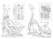 Pohádkový svět - nálepkové puzzle /pohádkový svět