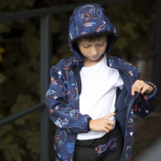 Dětská softshellová bunda Duo Play and go - modrá ESITO 