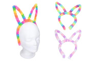 Čelenka králičí/zaječí uši kov/plast na karneval