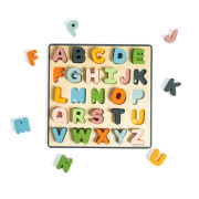 Dřevěné puzzle velká písmena Bigjigs Toys - ABC