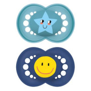 Šiditko Ortodonické Original 6 m+Tyrkysový/Tmavě Modrý MAM