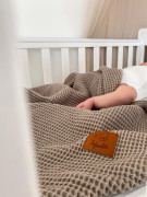 Waflová letní sada polštářku s přikrývkou Béžová Infantilo