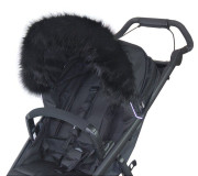 Univerzální kožešinový límec na boudičku kočárku 100 x 13 cm Emitex 