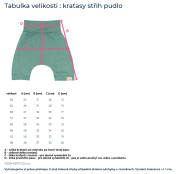 Dětské bílé kraťasy mušelín Motýlek Esito