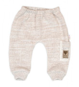 Rostoucí pletený svetřík a kalhoty s kapsou Hand Made Nature béžový Baby Nellys