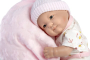 New Born holčička - realistická panenka miminko s celovinylovým tělem 855 - 25 cm Guca