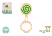 Chrastíček lízátko silikon 13 x 5 cm Babyted 