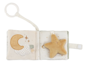 Závěsná textilní knížka s aktivitami Newborn Naturals Little Dutch