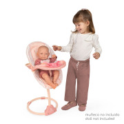 Multifunkční jídelní židlička a houpačka pro panenky 3 v 1 Tulipe DeCuevas