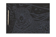 Škrabací obrázek barevný Gepard 40,5 x 28,5 cm