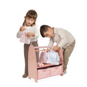 Dřevěný šatní věšák na oblečení pro panenky Tulipe DeCuevas 