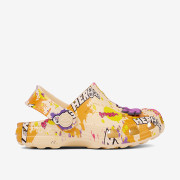 Dětské nazouváky clogsy žluté Hero + amulet Little Frog Coqui