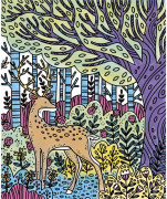 Sada maxi Malování Lesní zvířátka Janod Atelier 