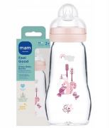Dětská antikoliková skleněná láhev Feel Good 260 ml MAM