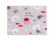 Letní spací pytel bambus šedé rybičky Kaarsgaren 