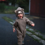 Rostoucí zimní kombinéza Teddy fleece double Brown Esito