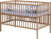 Dětská postýlka přírodní s kompletní výbavou 120 x 60 cm Lumpy Scarlett