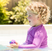 UV tričko s dlouhým rukávem do vody Lilac