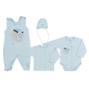 4-dílná kojenecká souprava Koala Moon modrá