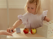 Pokladna se skenerem a čtečkou karet dřevěná Little Dutch