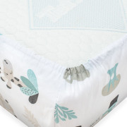 Bavlněné prostěradlo do postýlky Safari II 120 x 60 cm New Baby